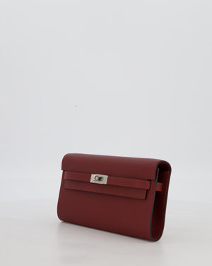 Hermès Kelly To Go Bag in Rouge H Epsom Leather with Palladium Hardware