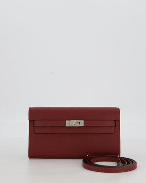 Hermès Kelly To Go Bag in Rouge H Epsom Leather with Palladium Hardware