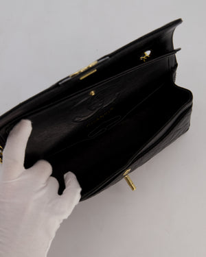 *RARE* Chanel Vintage Black Small Classic Double Flap Bag in Caviar Leather with 24K Gold Hardware