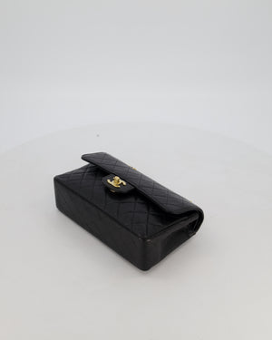 *RARE* Chanel Vintage Black Small Classic Double Flap Bag in Caviar Leather with 24K Gold Hardware