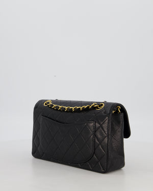 *RARE* Chanel Vintage Black Small Classic Double Flap Bag in Caviar Leather with 24K Gold Hardware