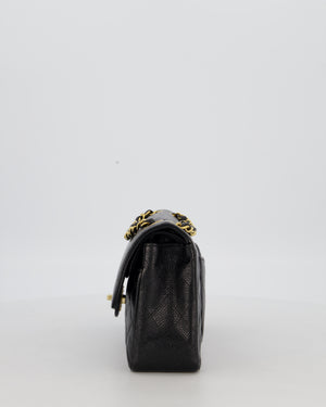 *RARE* Chanel Vintage Black Small Classic Double Flap Bag in Caviar Leather with 24K Gold Hardware