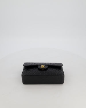 *RARE* Chanel Vintage Black Small Classic Double Flap Bag in Caviar Leather with 24K Gold Hardware