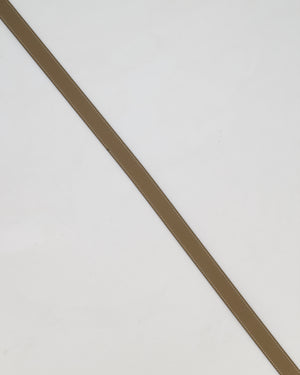 Hermès H Belt in Etoupe Swift Leather with Ombre Lizard Buckle Size 80cm