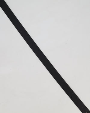 Chanel 22/B Silver Ruched Belt with Diamante CC Logo Detail Size 80cm