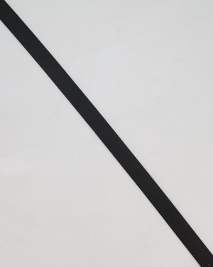 Chanel 22/B Silver Ruched Belt with Diamante CC Logo Detail Size 80cm