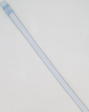 Hermès H Belt in Bleu Brume/Bleu Celeste Swift Leather Size 80cm