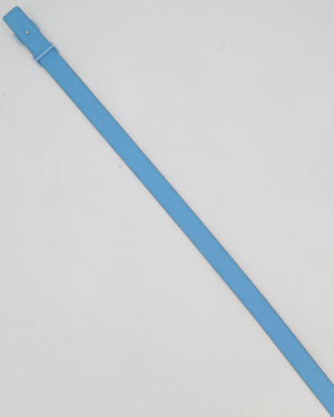 Hermès H Belt in Bleu Brume/Bleu Celeste Swift Leather Size 80cm
