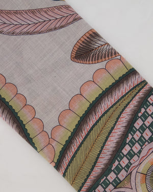 Hermès Grey and Pink "The Savana Dance" Cashmere and Silk Shawl