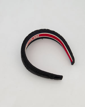 Christian Dior Black Velvet Cannage Headband Size O/S