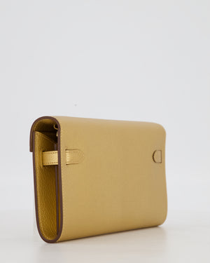 Hermès Kelly To Go Bag in Doré Chevre Chamkila Leather with Gold Hardware