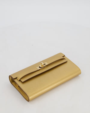 Hermès Kelly To Go Bag in Doré Chevre Chamkila Leather with Gold Hardware