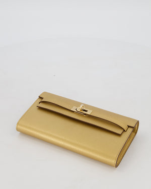 Hermès Kelly To Go Bag in Doré Chevre Chamkila Leather with Gold Hardware