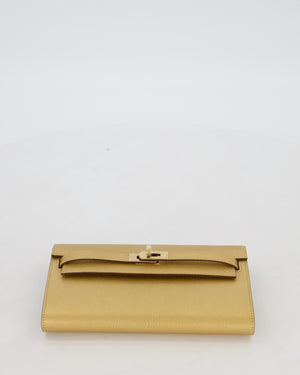 Hermès Kelly To Go Bag in Doré Chevre Chamkila Leather with Gold Hardware