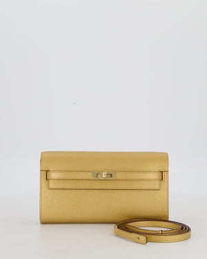 Hermès Kelly To Go Bag in Doré Chevre Chamkila Leather with Gold Hardware