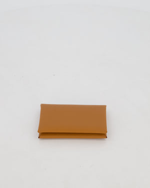 Hermès Calvi Verso Card Holder in Epsom Leather in Gold