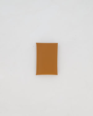 Hermès Calvi Verso Card Holder in Epsom Leather in Gold