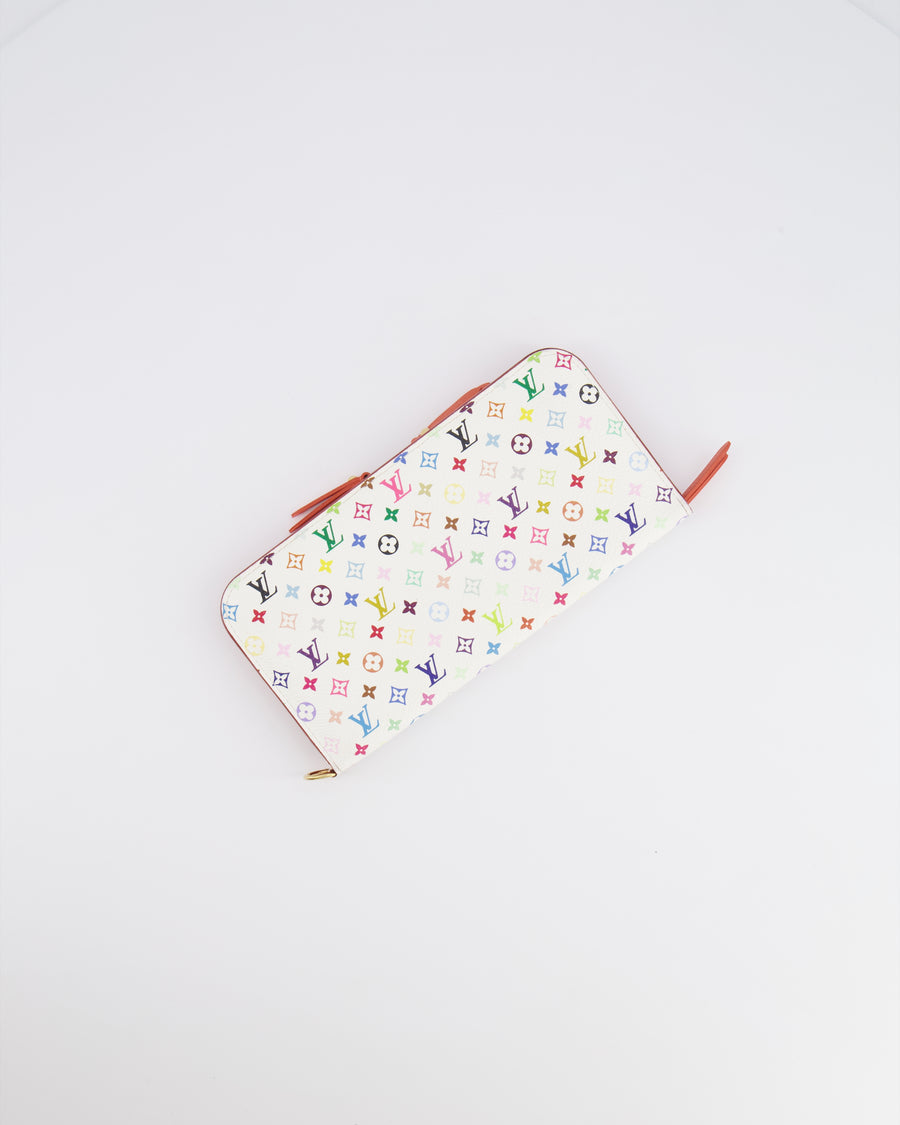 Louis Vuitton X Takashi Murakami Vintage Wallet White Canvas and Multicolour Monogram&nbsp;