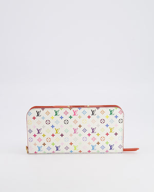Louis Vuitton X Takashi Murakami Vintage Wallet White Canvas and Multicolour Monogram&nbsp;