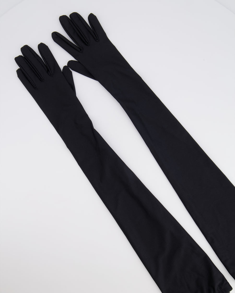 Balenciaga Black Opera Gloves Size FR38