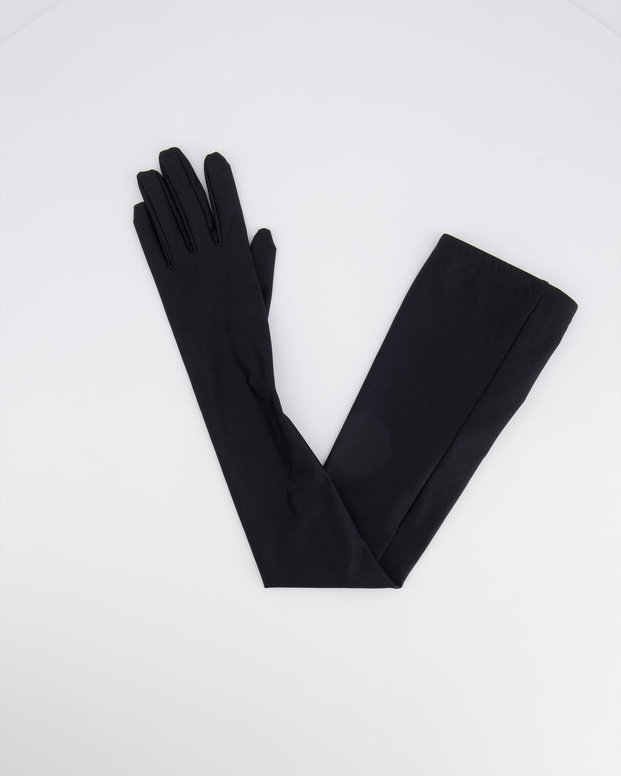 Balenciaga Black Opera Gloves Size FR38