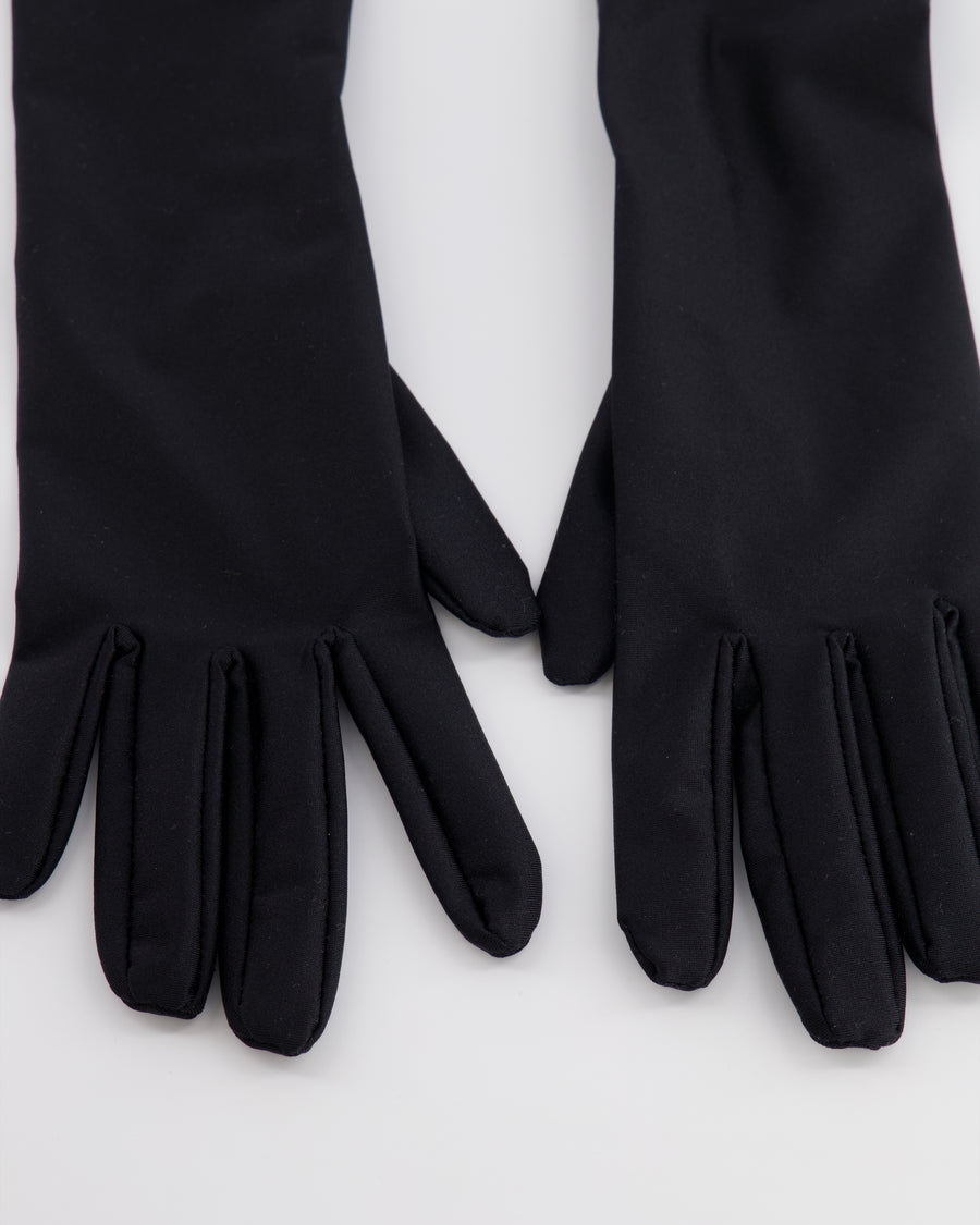 Balenciaga Black Opera Gloves Size FR38