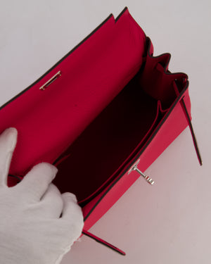 *RARE* Hermès Kelly Retourne Bag in Rose Mexico Togo Leather with Palladium Hardware