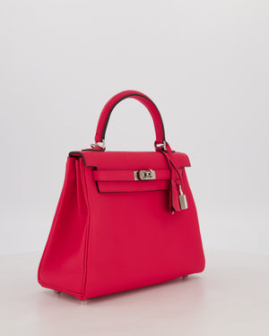 *RARE* Hermès Kelly Retourne Bag in Rose Mexico Togo Leather with Palladium Hardware