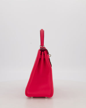 *RARE* Hermès Kelly Retourne Bag in Rose Mexico Togo Leather with Palladium Hardware