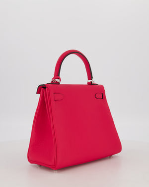 *RARE* Hermès Kelly Retourne Bag in Rose Mexico Togo Leather with Palladium Hardware