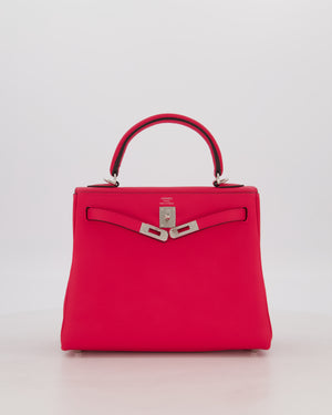 *RARE* Hermès Kelly Retourne Bag in Rose Mexico Togo Leather with Palladium Hardware