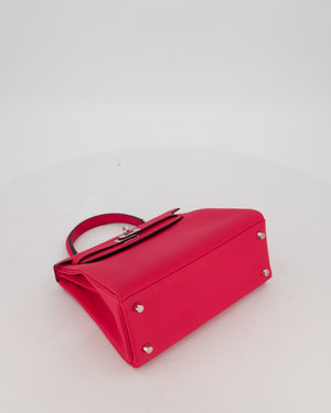 *RARE* Hermès Kelly Retourne Bag in Rose Mexico Togo Leather with Palladium Hardware