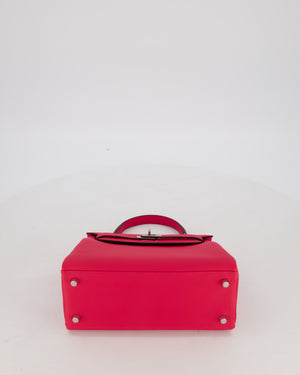 *RARE* Hermès Kelly Retourne Bag in Rose Mexico Togo Leather with Palladium Hardware