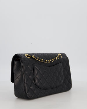 Chanel Black Medium Classic Double Flap Bag in Caviar Leather with Gold Hardware
