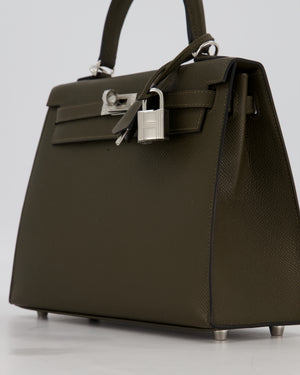 *NEW COLOUR* Hermès Kelly 25 Sellier Bag in Vert Loden Epsom Leather with Palladium Hardware