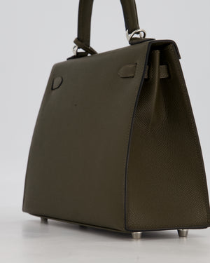 *NEW COLOUR* Hermès Kelly 25 Sellier Bag in Vert Loden Epsom Leather with Palladium Hardware