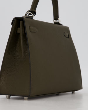 *NEW COLOUR* Hermès Kelly 25 Sellier Bag in Vert Loden Epsom Leather with Palladium Hardware