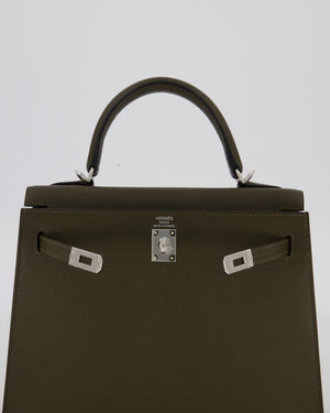 *NEW COLOUR* Hermès Kelly 25 Sellier Bag in Vert Loden Epsom Leather with Palladium Hardware