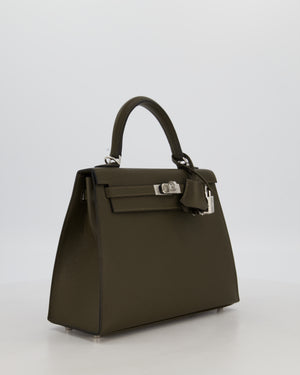 *NEW COLOUR* Hermès Kelly 25 Sellier Bag in Vert Loden Epsom Leather with Palladium Hardware