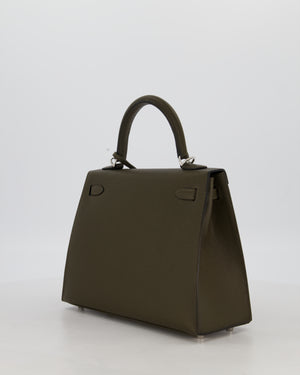 *NEW COLOUR* Hermès Kelly 25 Sellier Bag in Vert Loden Epsom Leather with Palladium Hardware