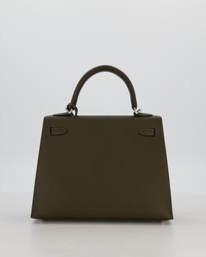 *NEW COLOUR* Hermès Kelly 25 Sellier Bag in Vert Loden Epsom Leather with Palladium Hardware