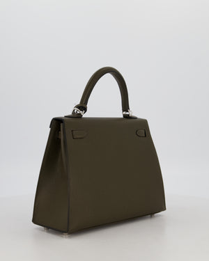 *NEW COLOUR* Hermès Kelly 25 Sellier Bag in Vert Loden Epsom Leather with Palladium Hardware