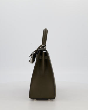 *NEW COLOUR* Hermès Kelly 25 Sellier Bag in Vert Loden Epsom Leather with Palladium Hardware