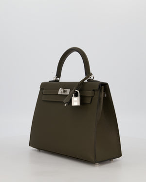 *NEW COLOUR* Hermès Kelly 25 Sellier Bag in Vert Loden Epsom Leather with Palladium Hardware