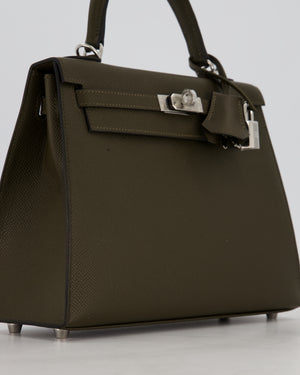 *NEW COLOUR* Hermès Kelly 25 Sellier Bag in Vert Loden Epsom Leather with Palladium Hardware