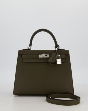 *NEW COLOUR* Hermès Kelly 25 Sellier Bag in Vert Loden Epsom Leather with Palladium Hardware