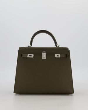 *NEW COLOUR* Hermès Kelly 25 Sellier Bag in Vert Loden Epsom Leather with Palladium Hardware