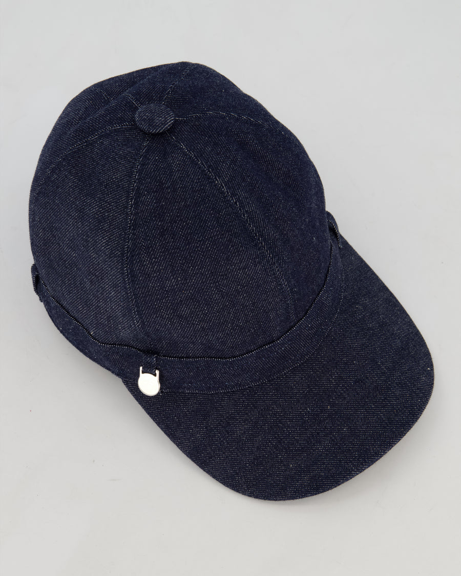 Hermès Dark Denim Joanne Cap Size 57