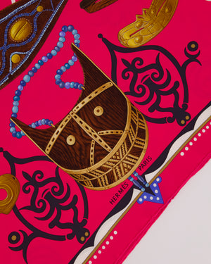 Hermès Pink "Le Regard de l'Arctique" Silk Scarf