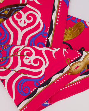 Hermès Pink "Le Regard de l'Arctique" Silk Scarf